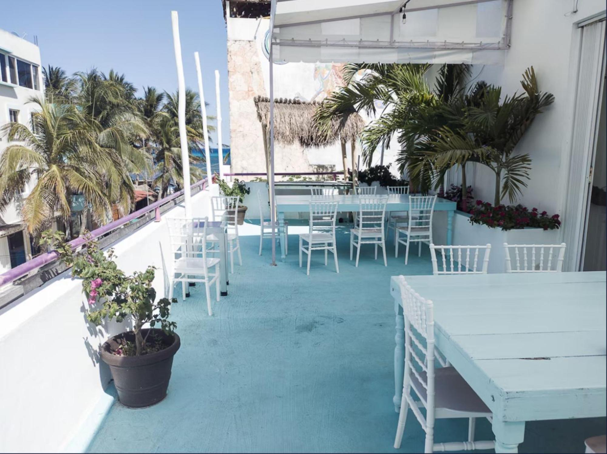 Hostal Del Mar Playa del Carmen Bagian luar foto